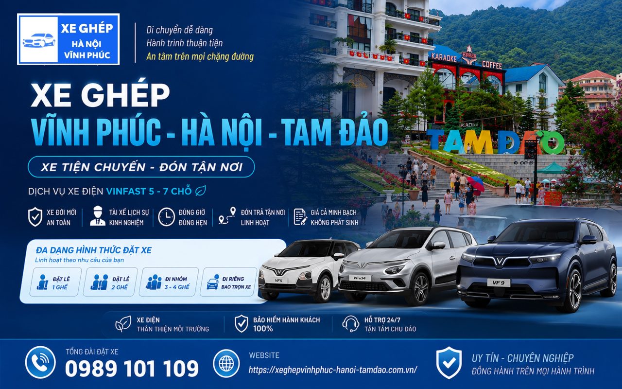 xe ghép vinh phúc hà nội tam đảo banner